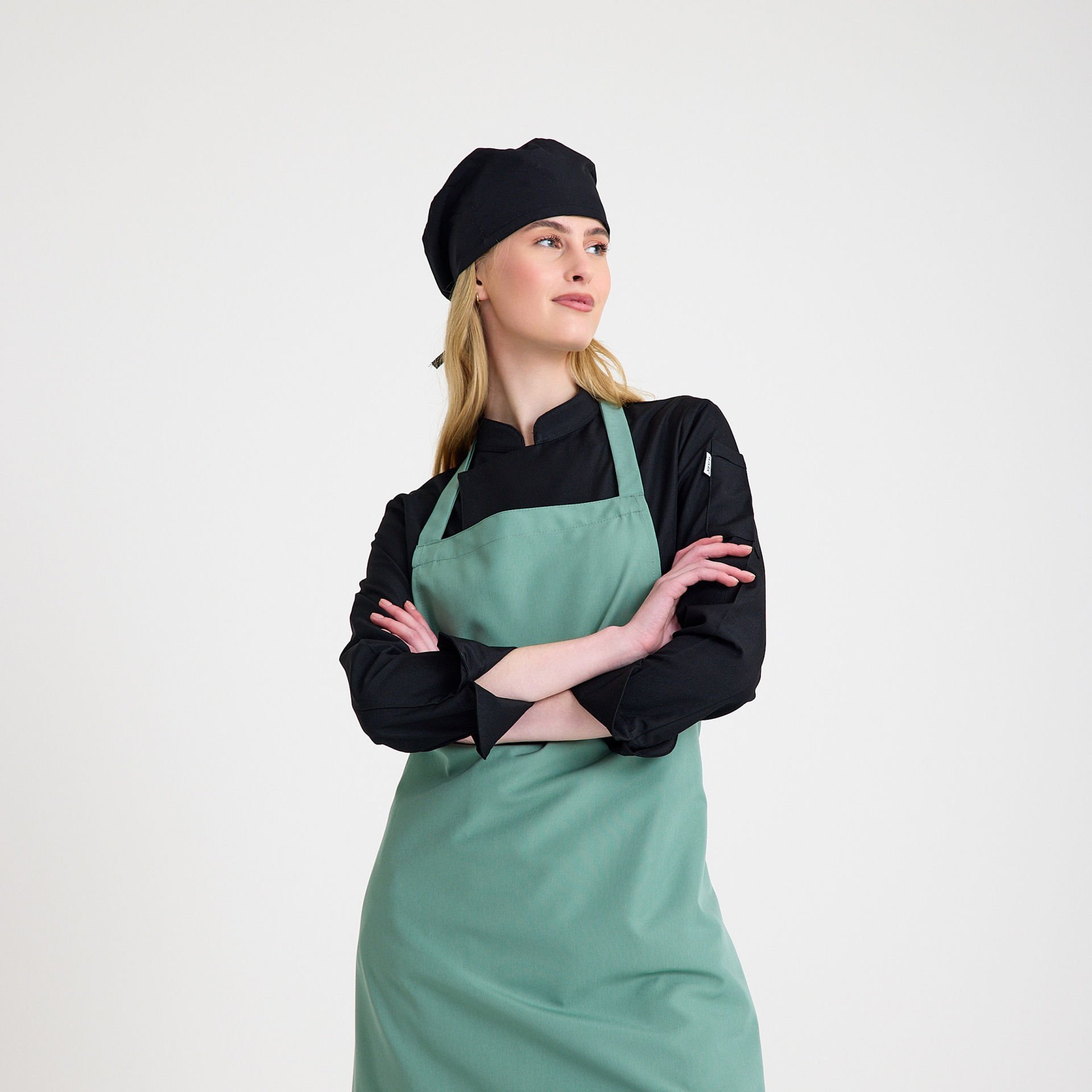 Yeşil Alpaka Askılı Önlük