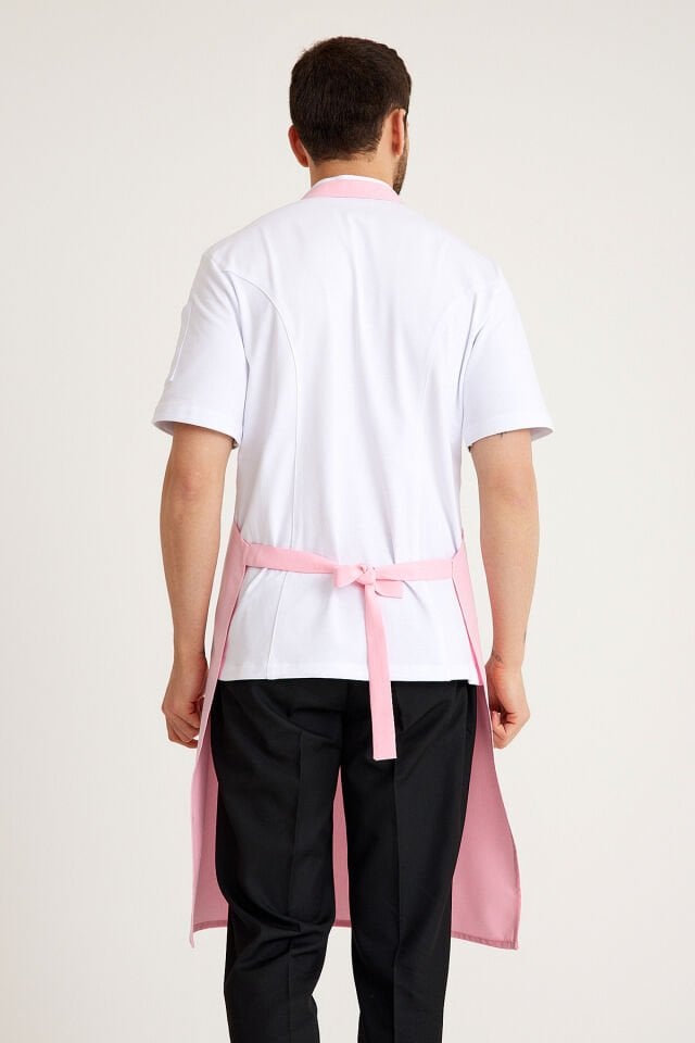 Pembe Geniş Kuşak Askılı Önlük