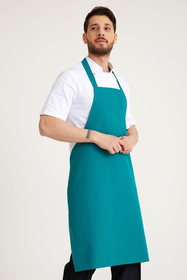 Benetton Yeşili Geniş Kuşak Askılı Önlük