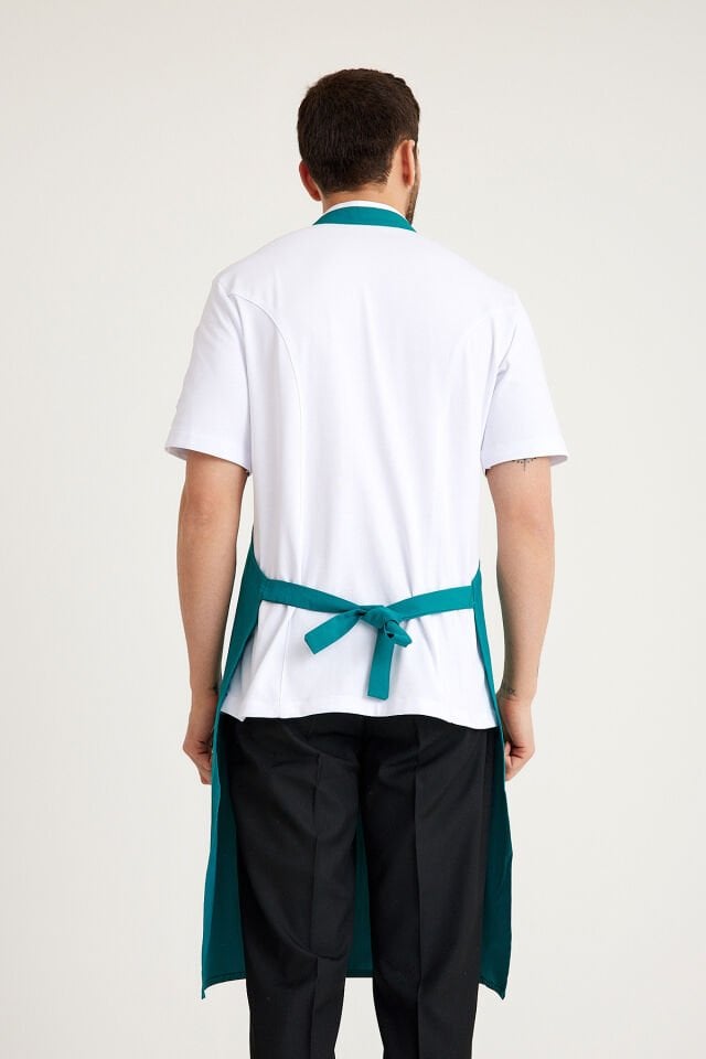 Benetton Yeşili Geniş Kuşak Askılı Önlük