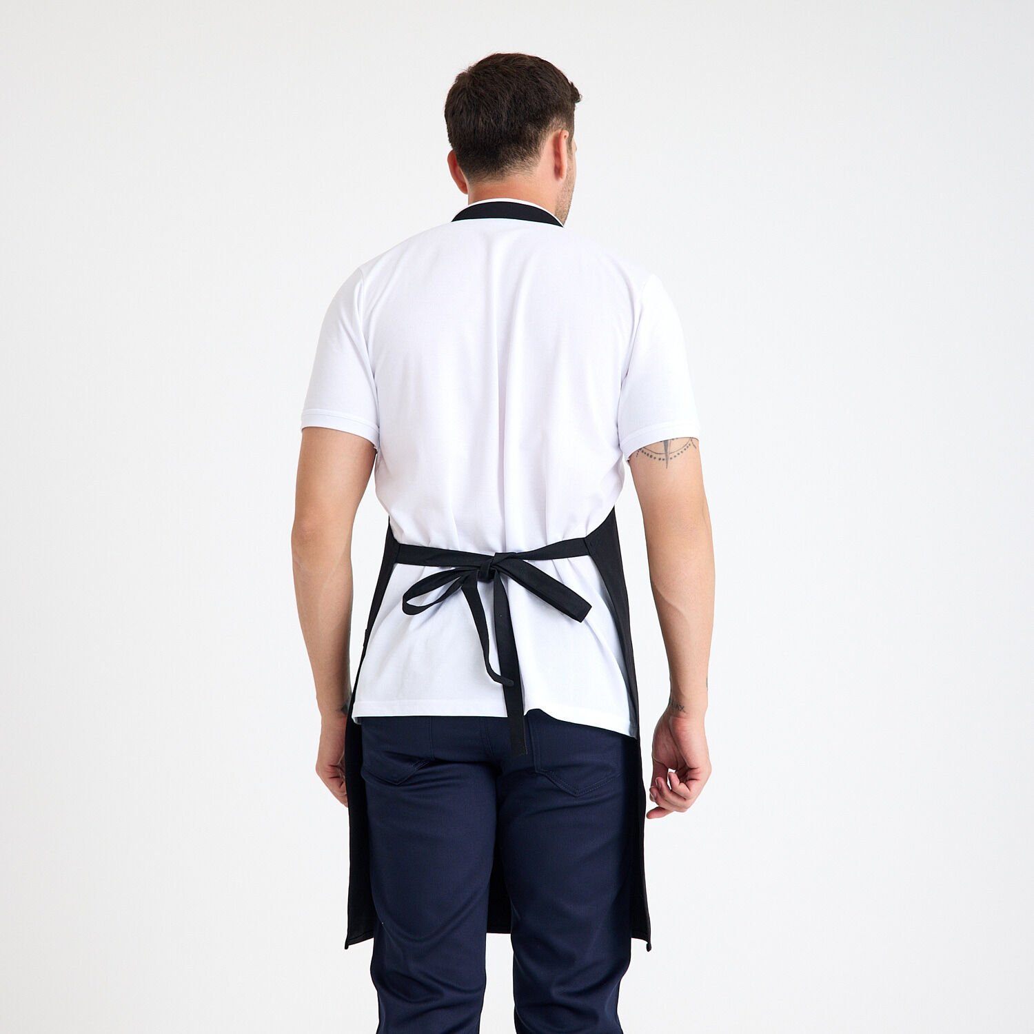 Gabardin Önlük Zarf - Siyah