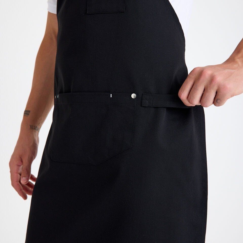 Gabardin Önlük Zarf - Siyah