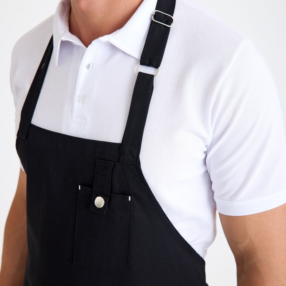 Gabardin Önlük Zarf - Siyah