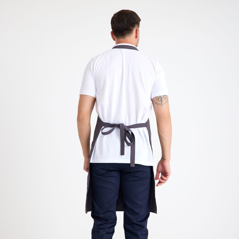 Gabardin Önlük Zarf - Füme