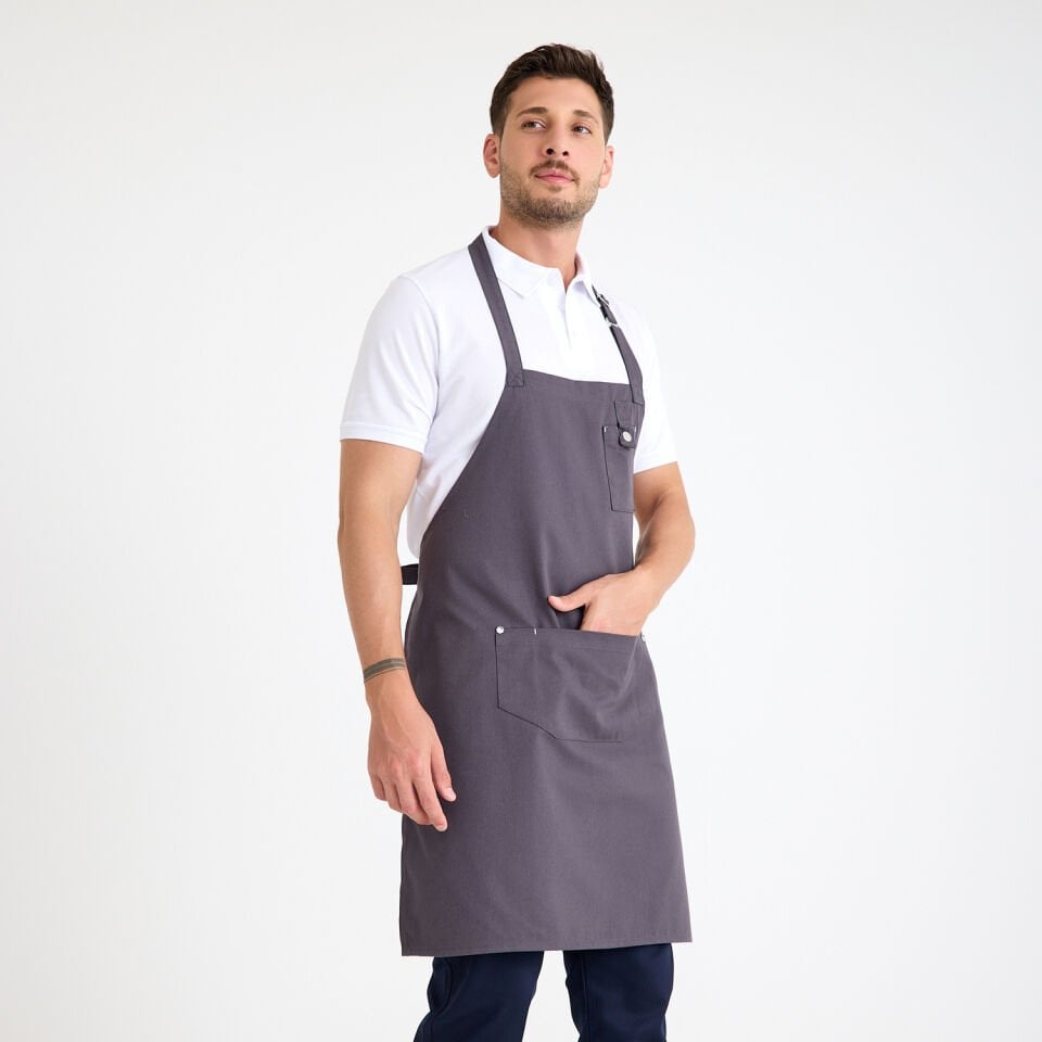 Gabardin Önlük Zarf - Füme