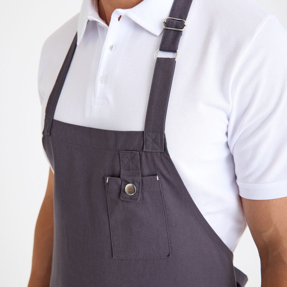 Gabardin Önlük Zarf - Füme