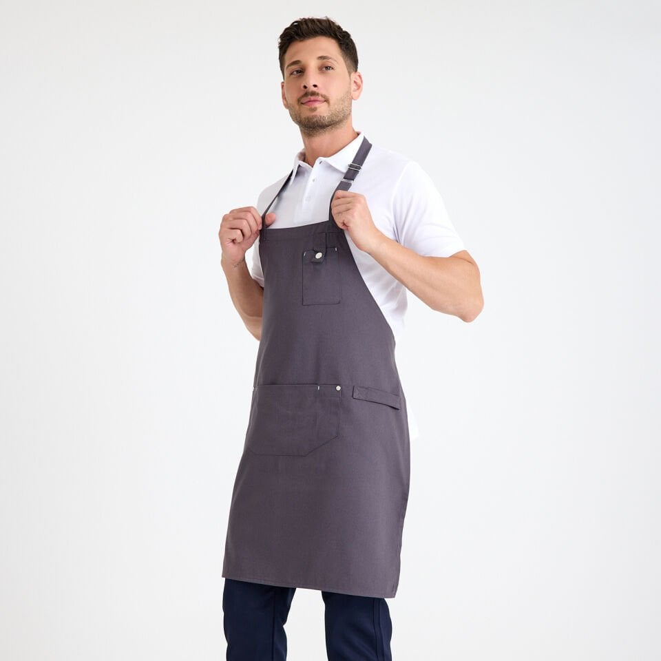 Gabardin Önlük Zarf - Füme