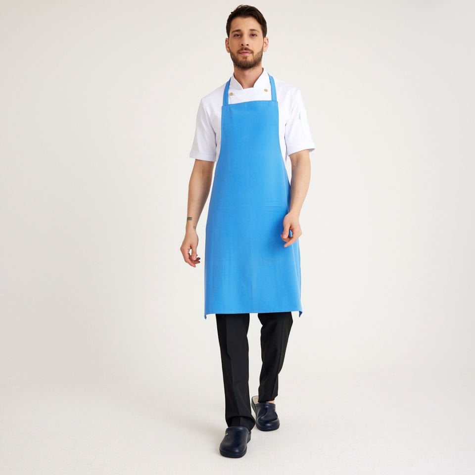 Turkuaz Geniş Kuşak Askılı Önlük