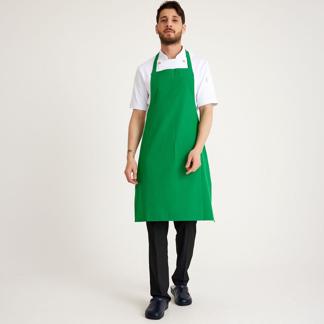 Yeşil Geniş Kuşak Askılı Önlük