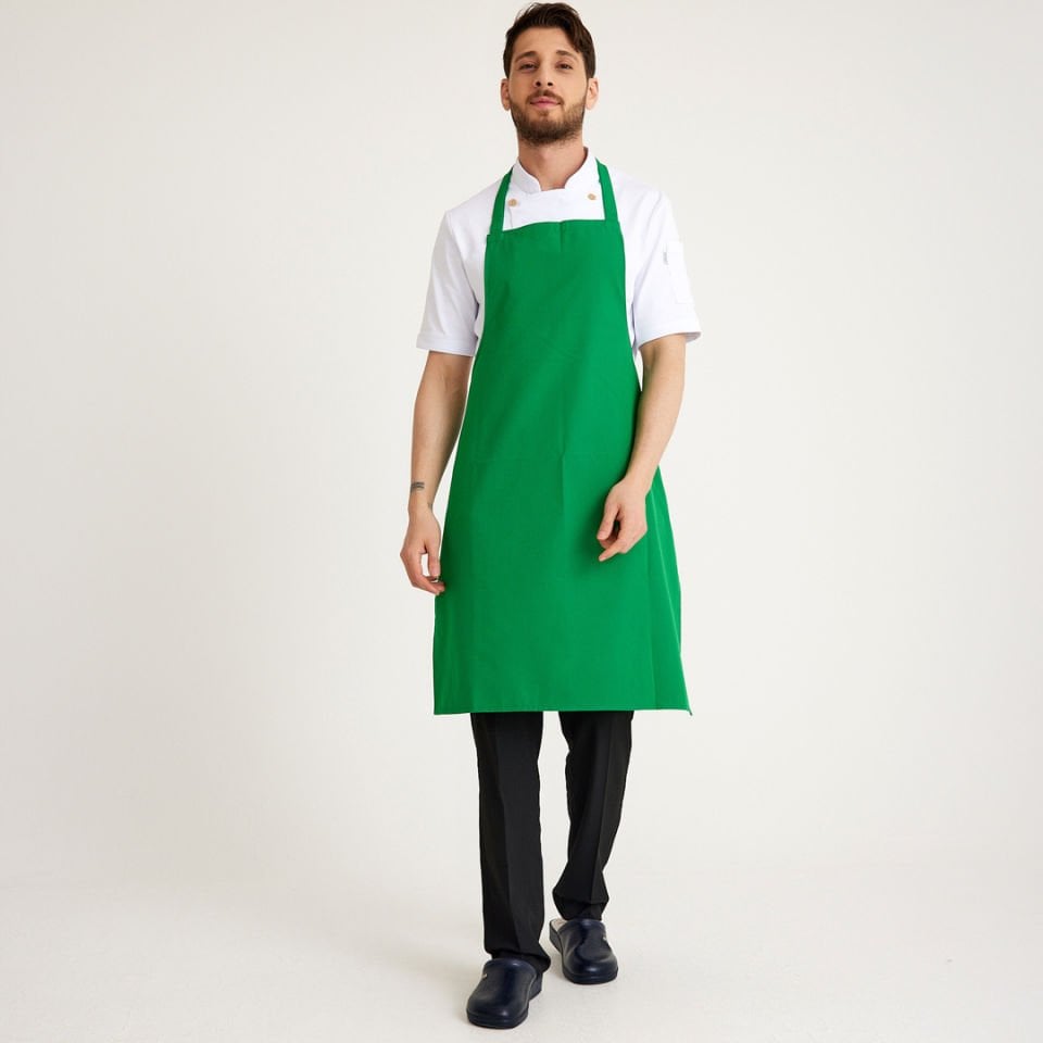 Yeşil Geniş Kuşak Askılı Önlük
