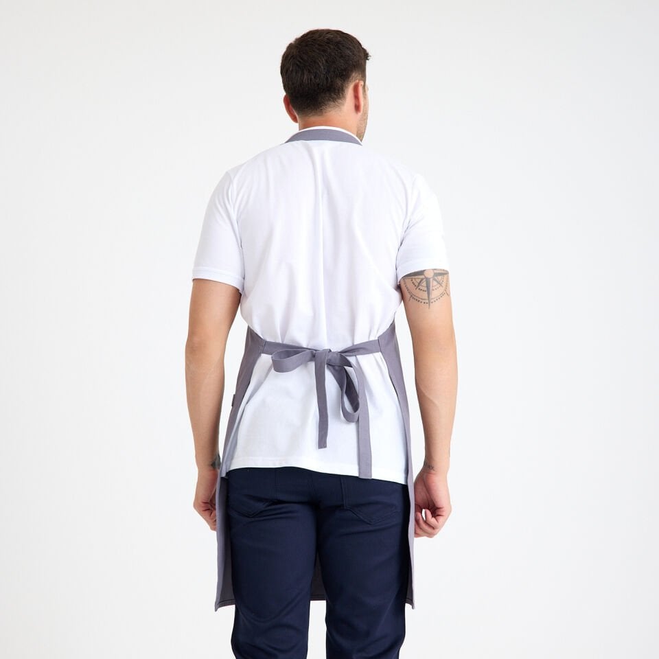 Gabardin Önlük Zarf - Gri