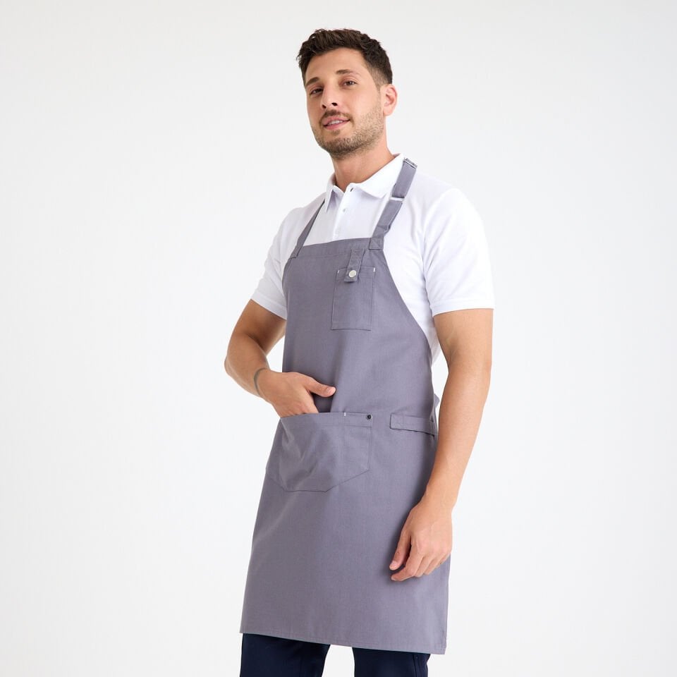 Gabardin Önlük Zarf - Gri