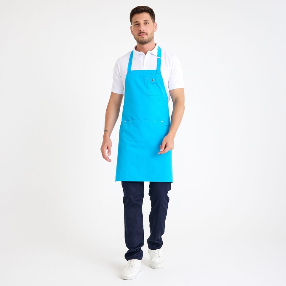 Gabardin Önlük Zarf - Turkuaz