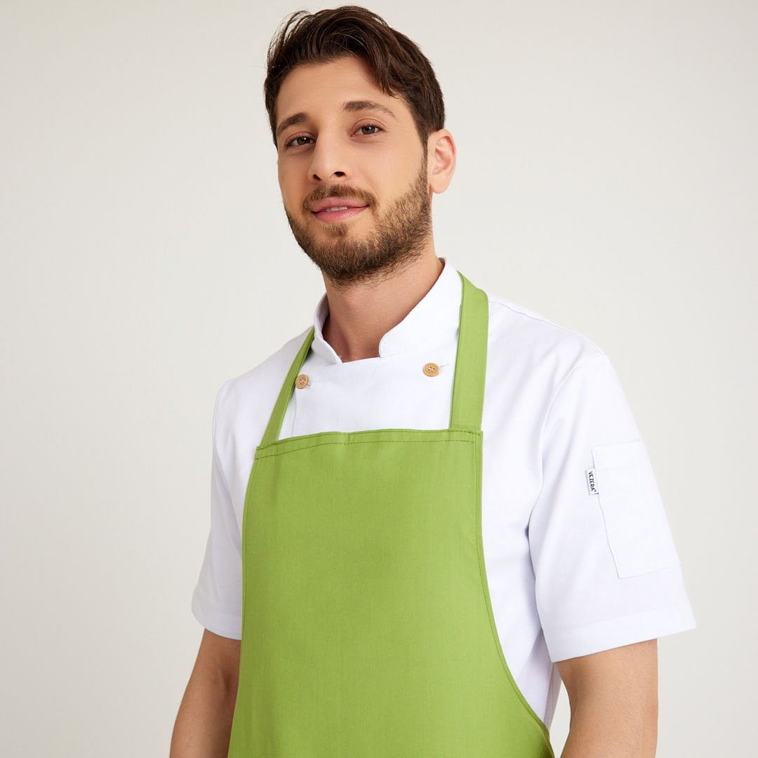 Fıstık Yeşili Geniş Kuşak Askılı Önlük