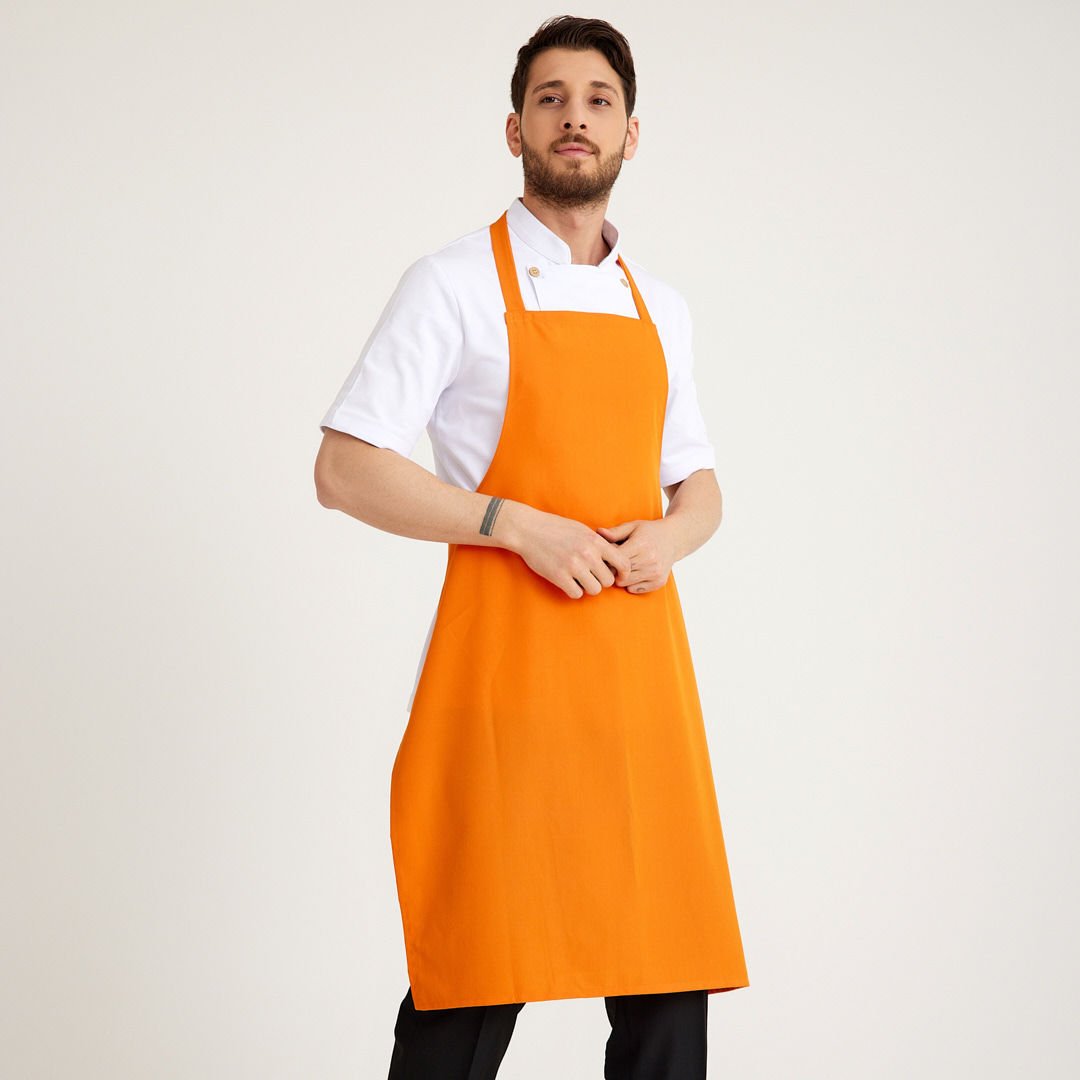 Turuncu Geniş Kuşak Askılı Önlük