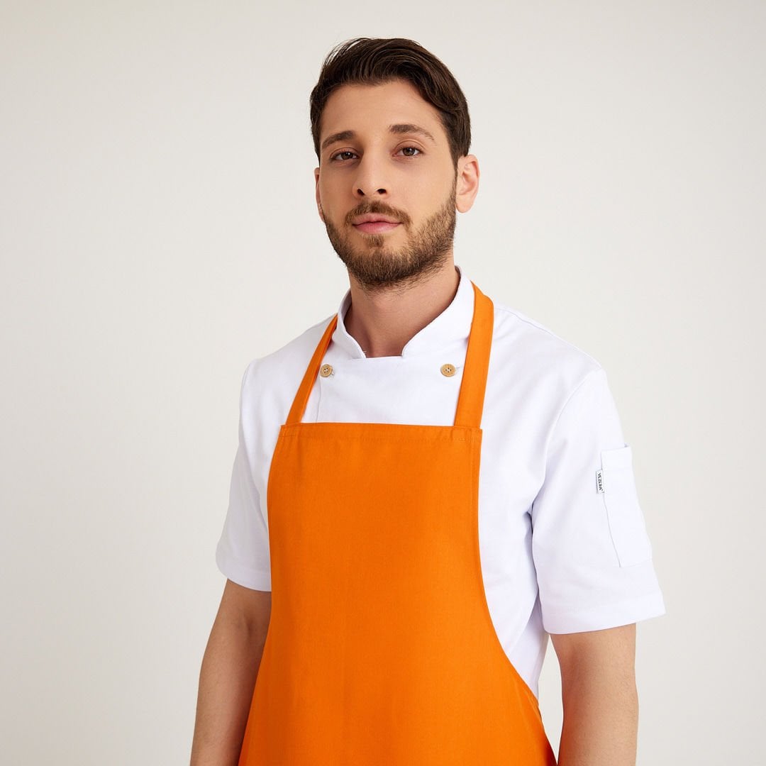 Turuncu Geniş Kuşak Askılı Önlük