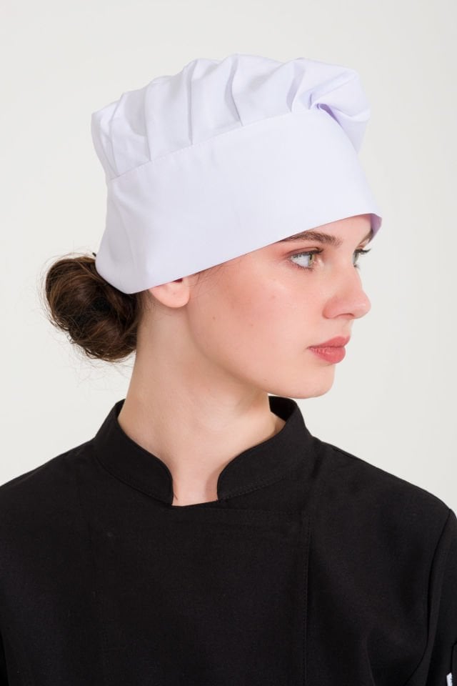 Beyaz Mantar Aşçı Kepi