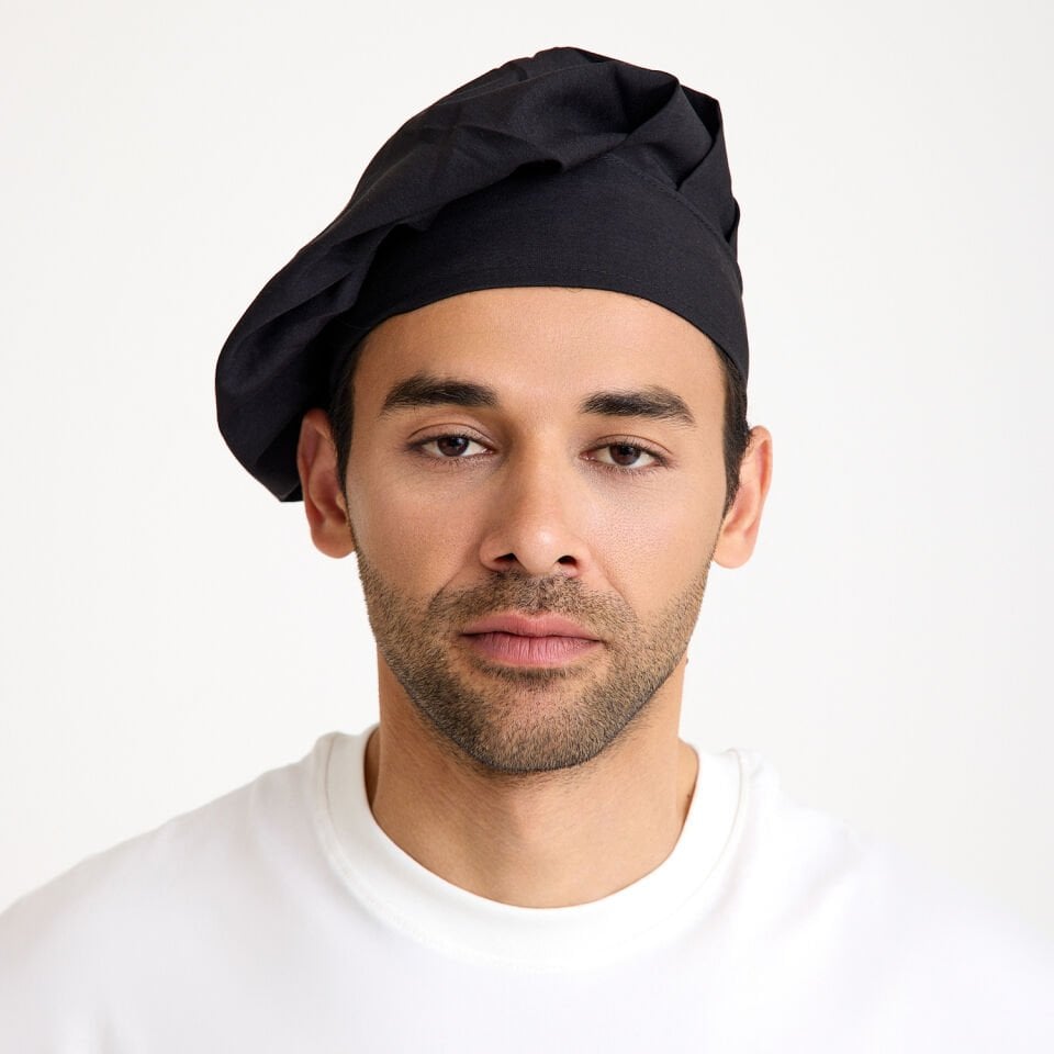 Siyah Mantar Aşçı Kepi