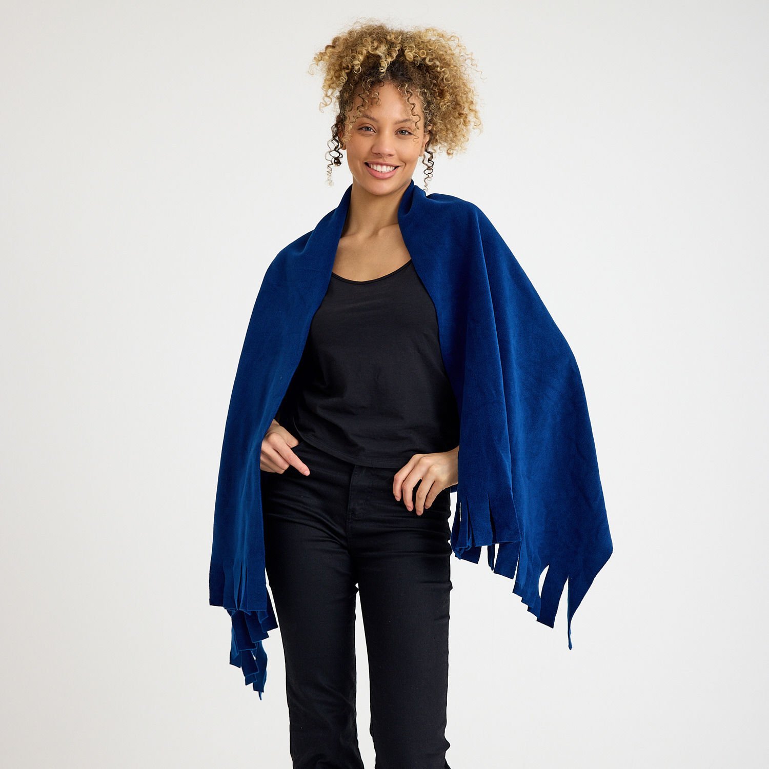 Polar Şal - Saks Mavi