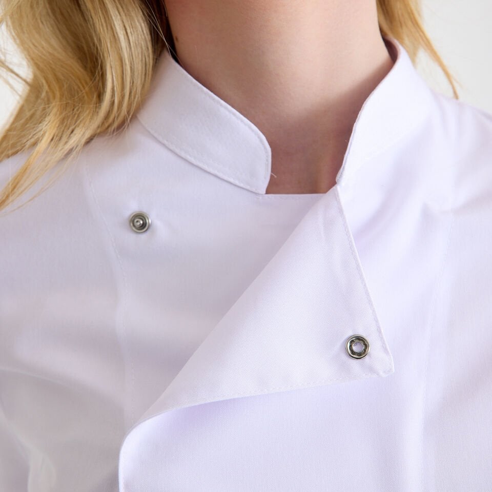 Beyaz Kadın Şef Aşçı Ceketi