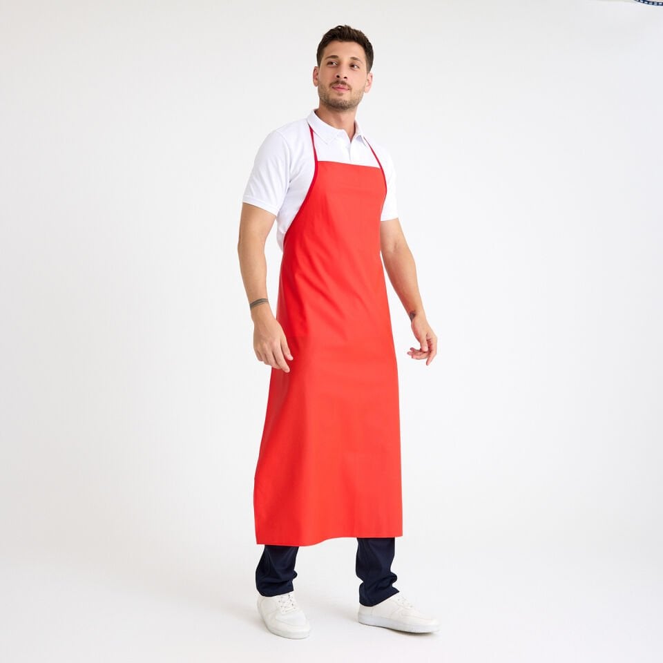 Kırmızı Bulaşıkçı Önlüğü 70*100