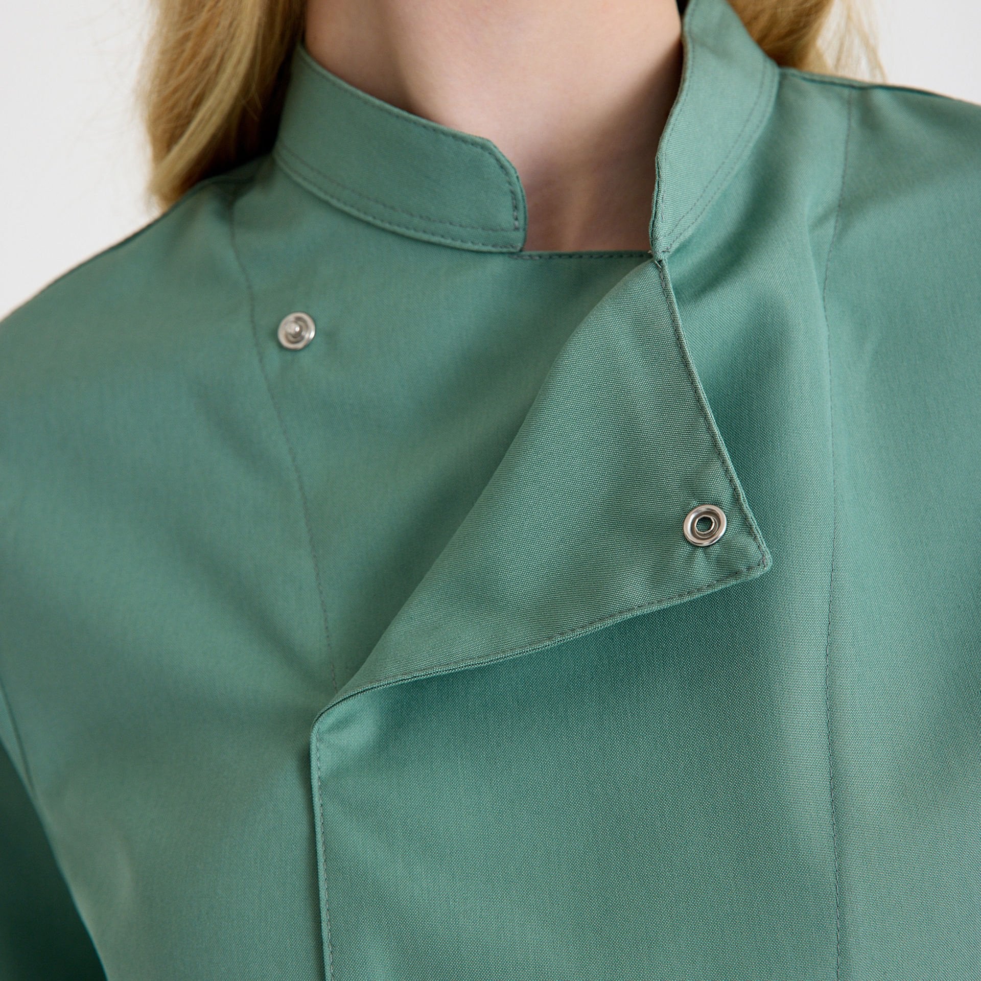 Yeşil Kadın Şef Aşçı Ceketi