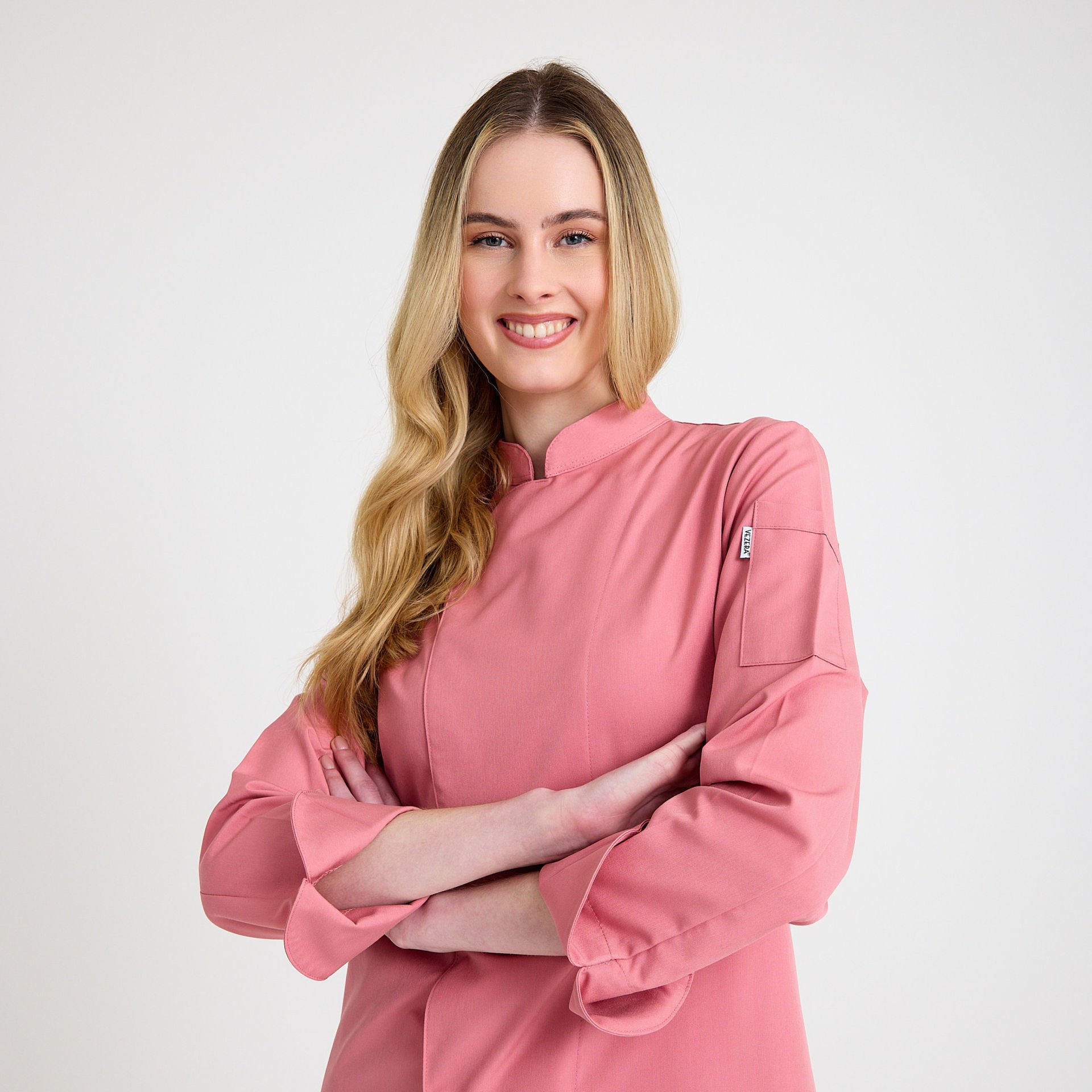 Pembe  Kadın Şef Aşçı Ceketi