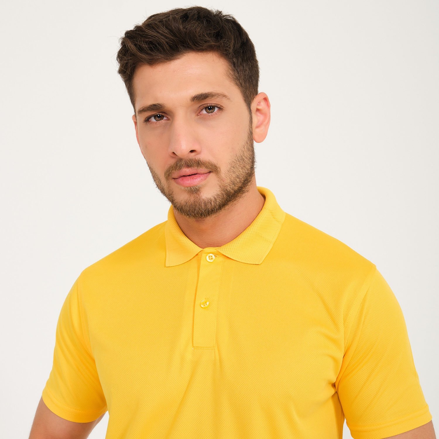 Sarı Forma Kappa Kumaş Polo Yaka İş Tişörtü