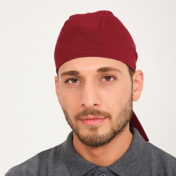 Bordo Aşçı Bandana