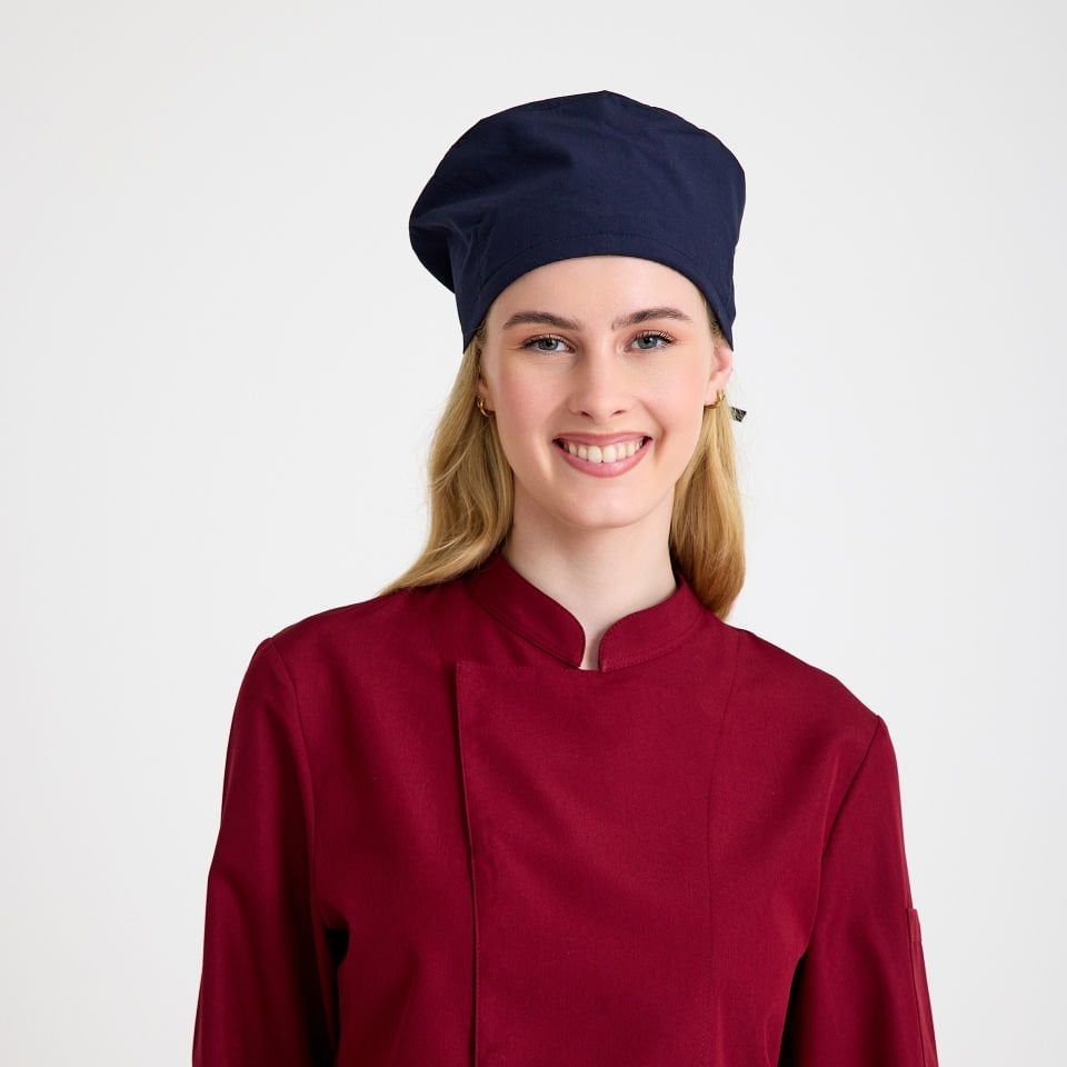 Bordo Kadın Şef Aşçı Ceketi