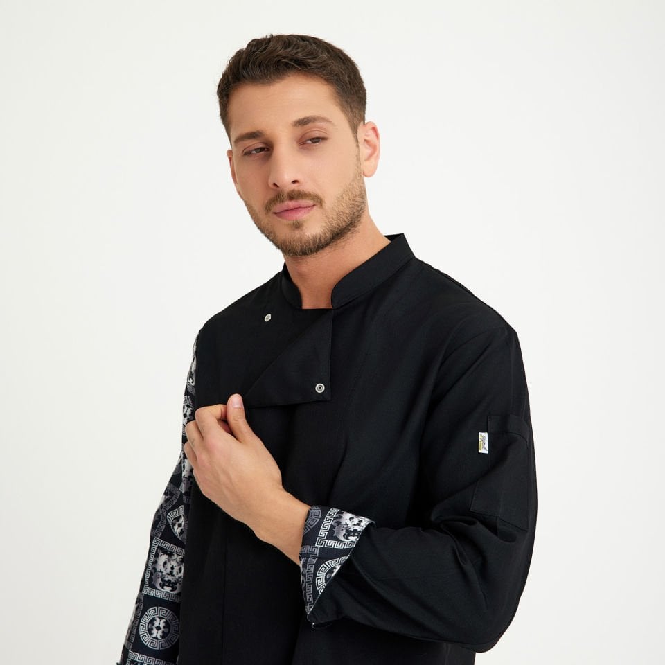 Gabardin Şef Aşçı Ceketi | Geometrik