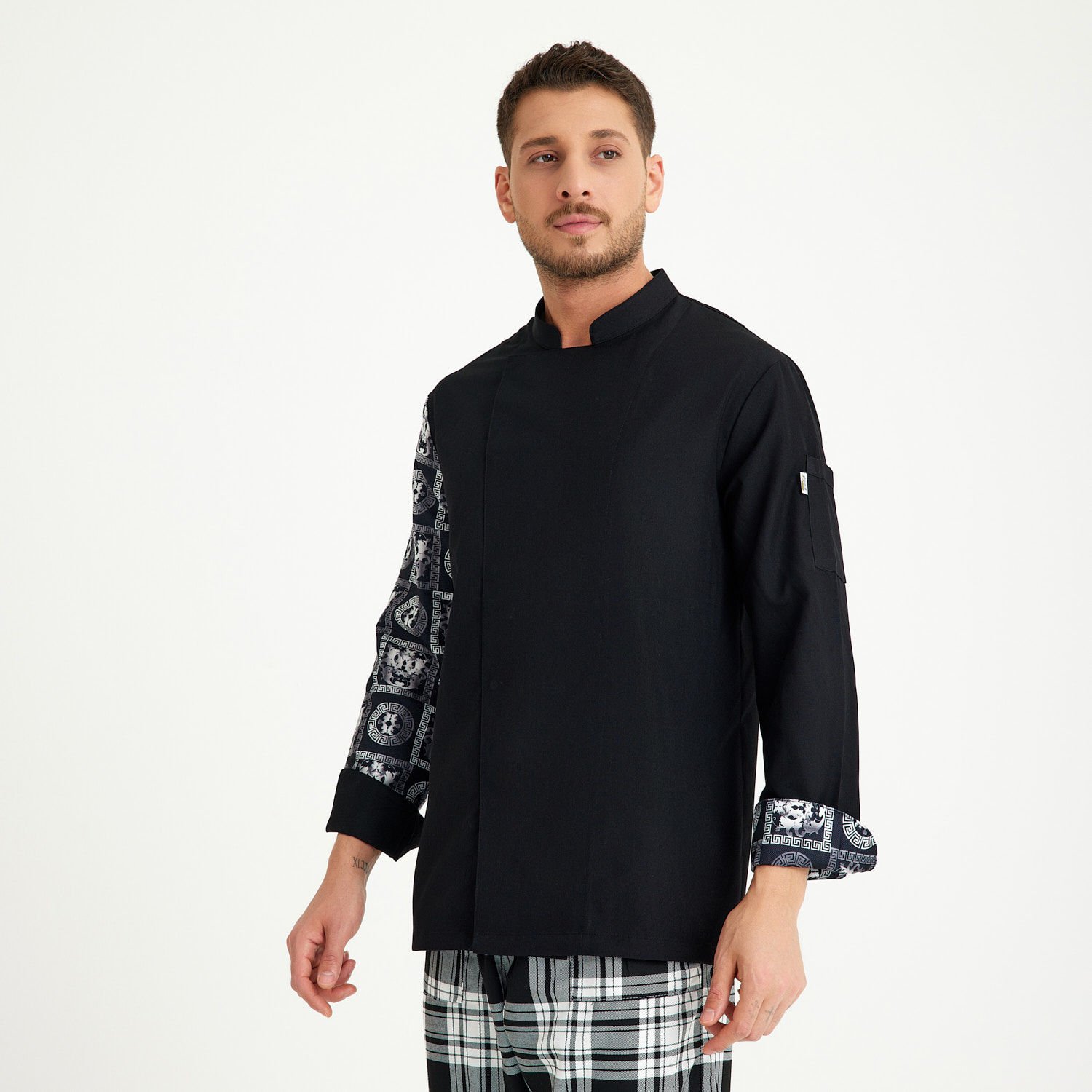 Gabardin Şef Aşçı Ceketi | Geometrik