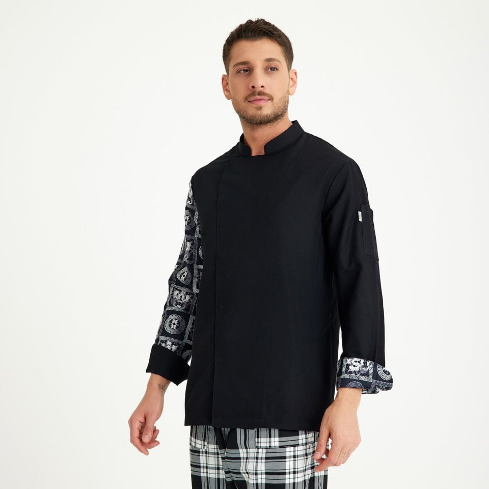 Gabardin Şef Aşçı Ceketi | Geometrik