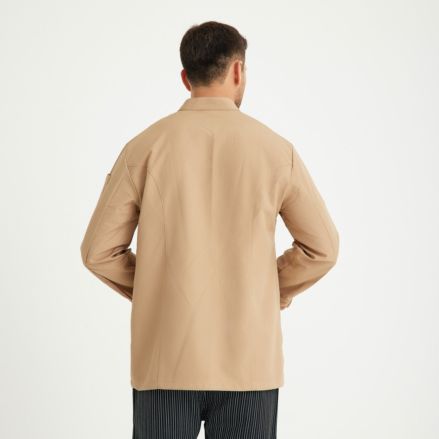 Bej Hakim Yaka Aşçı Ceketi