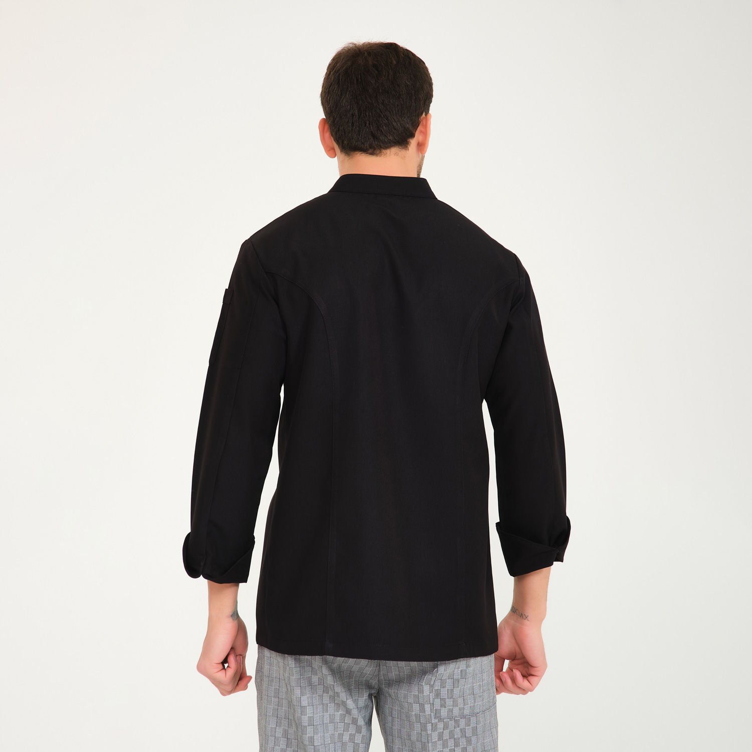 Sedef Siyah Hakim Yaka Aşçı Ceketi