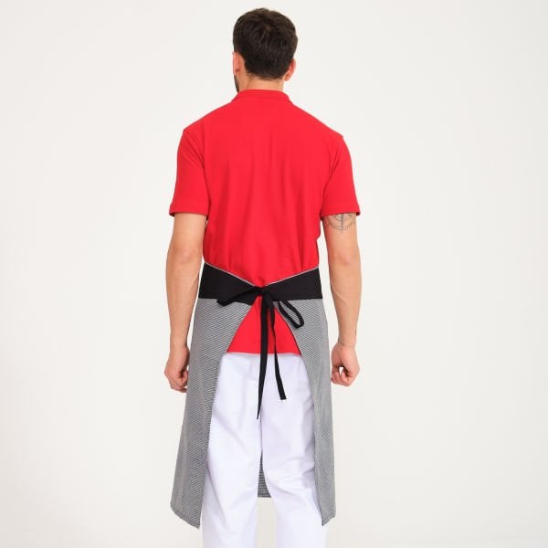 Siyah Kuşak Piyade Pull Yırtmaçlı Yarım Önlük