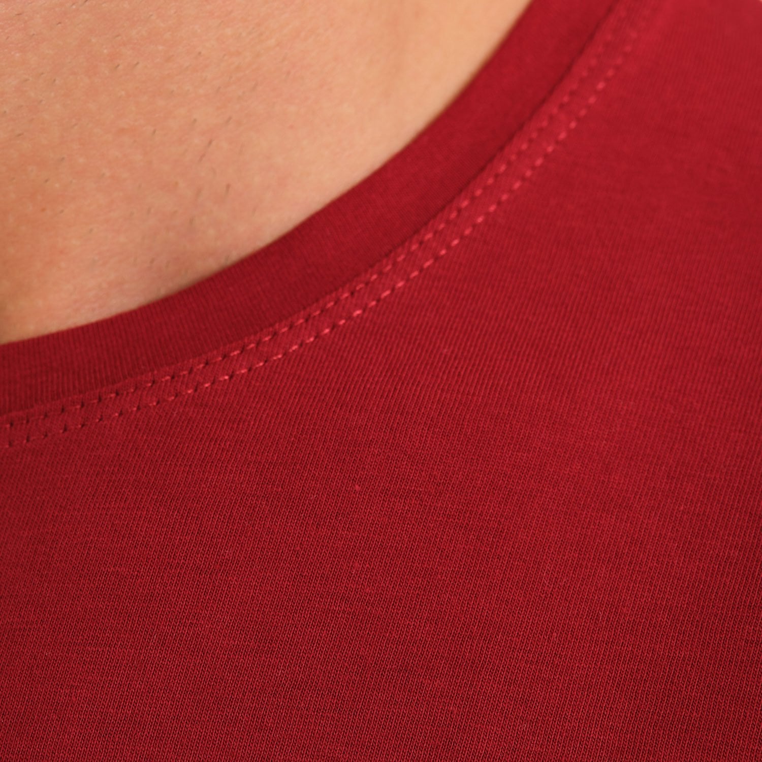 Bordo Bisiklet Yaka İş Tişörtü