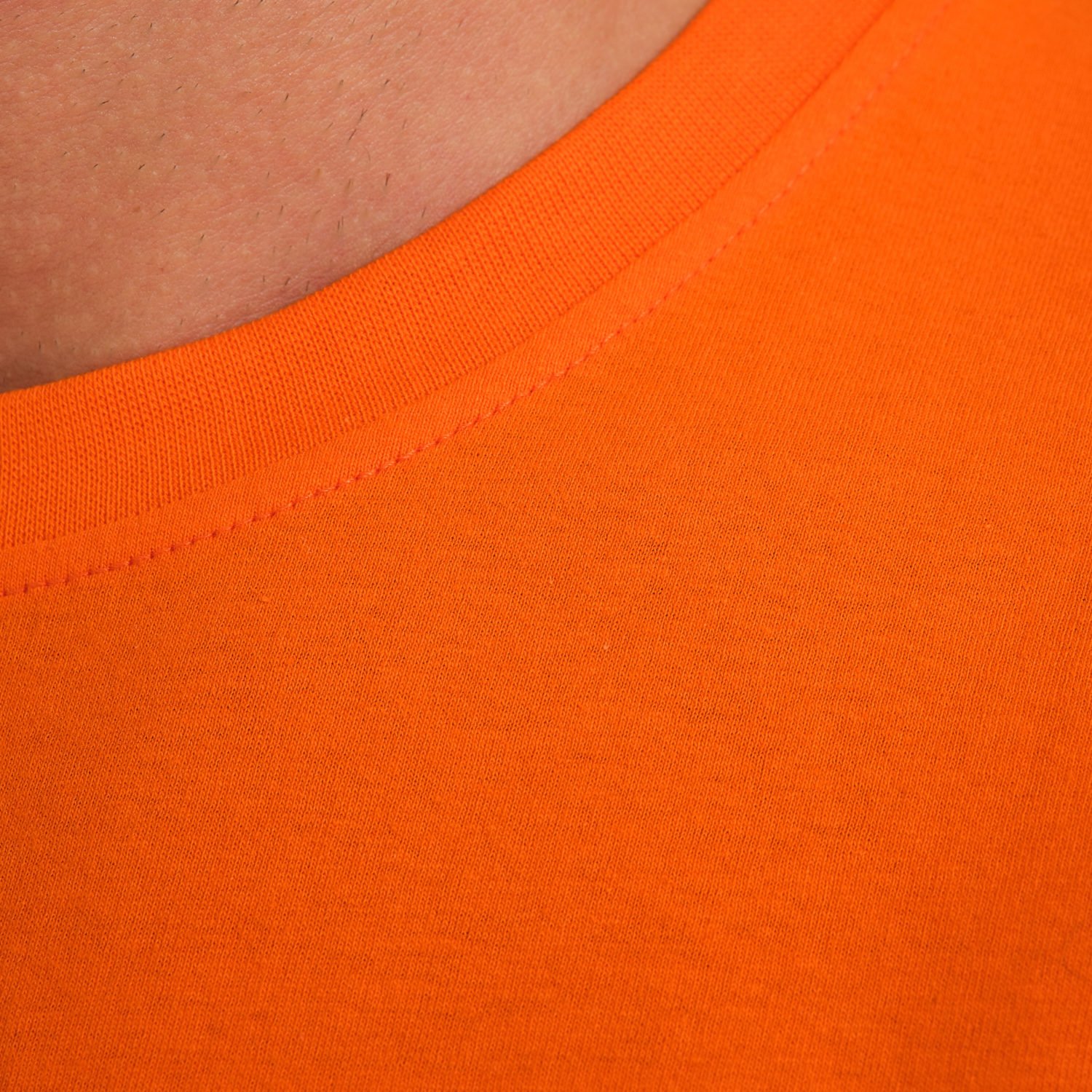 Turuncu Bisiklet Yaka İş Tişörtü