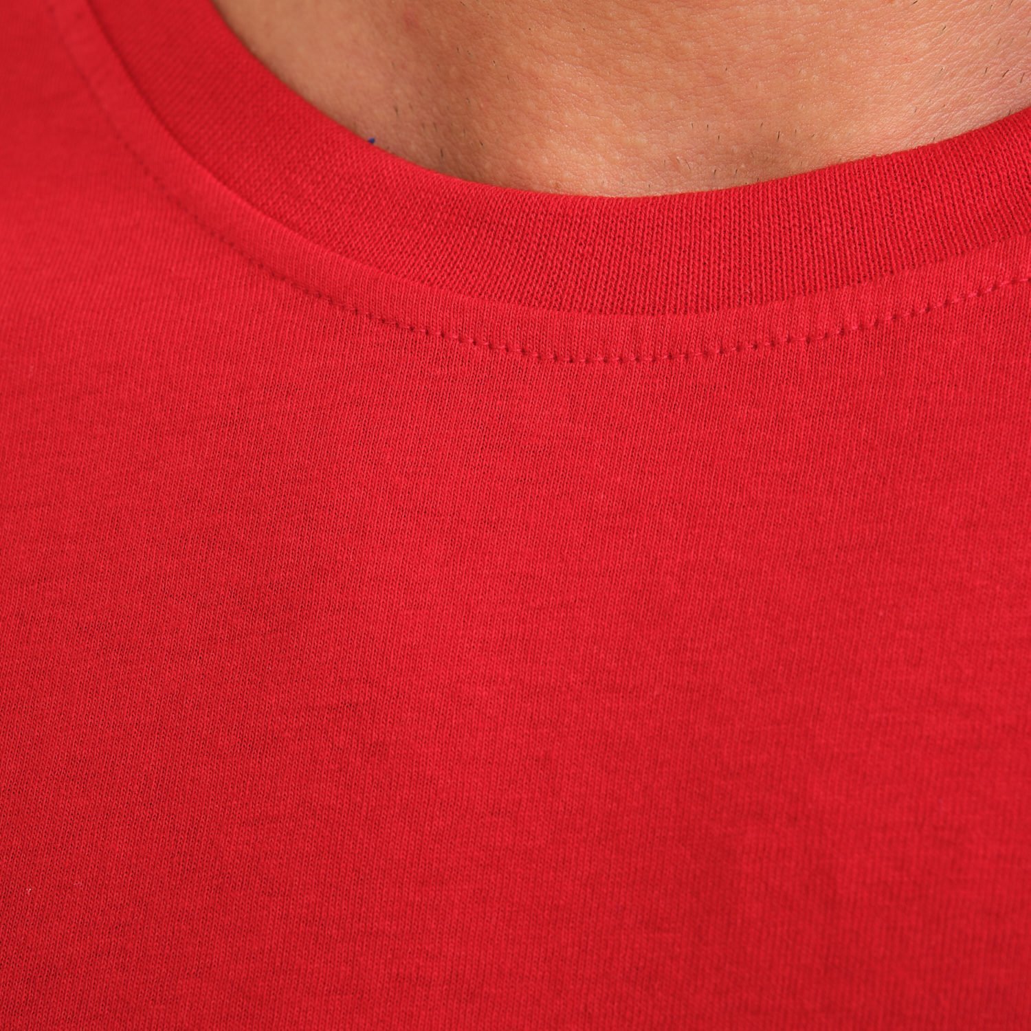 Kırmızı Bisiklet Yaka Penye İş Tişörtü