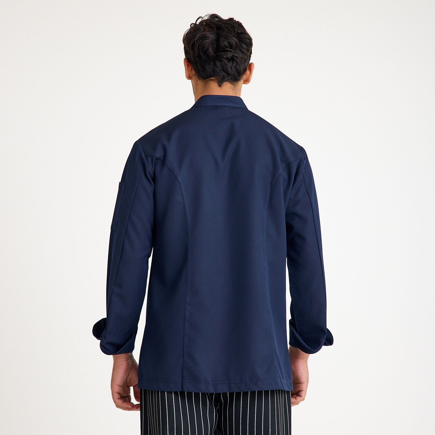 Lacivert Gabardin Aşçı Ceketi