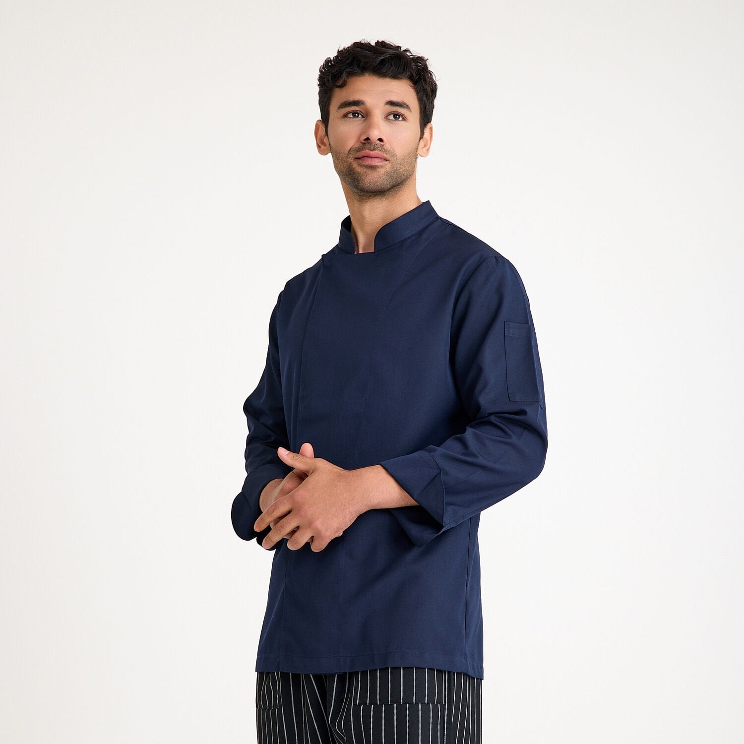 Lacivert Gabardin Aşçı Ceketi