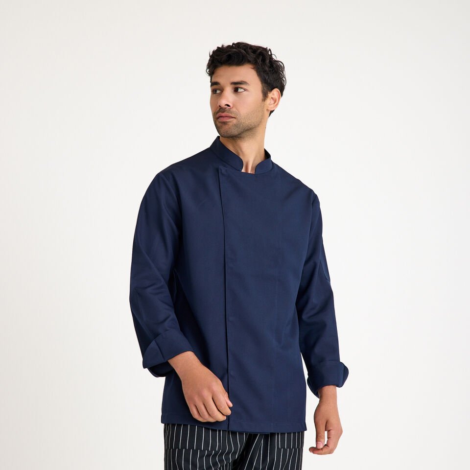 Lacivert Gabardin Aşçı Ceketi