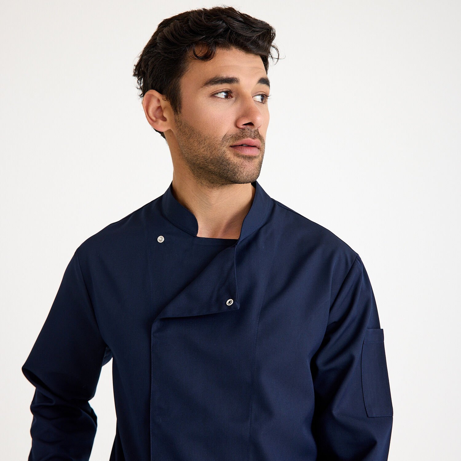 Lacivert Gabardin Aşçı Ceketi