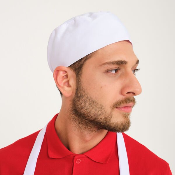 Beyaz Aşçı Şef Fesi