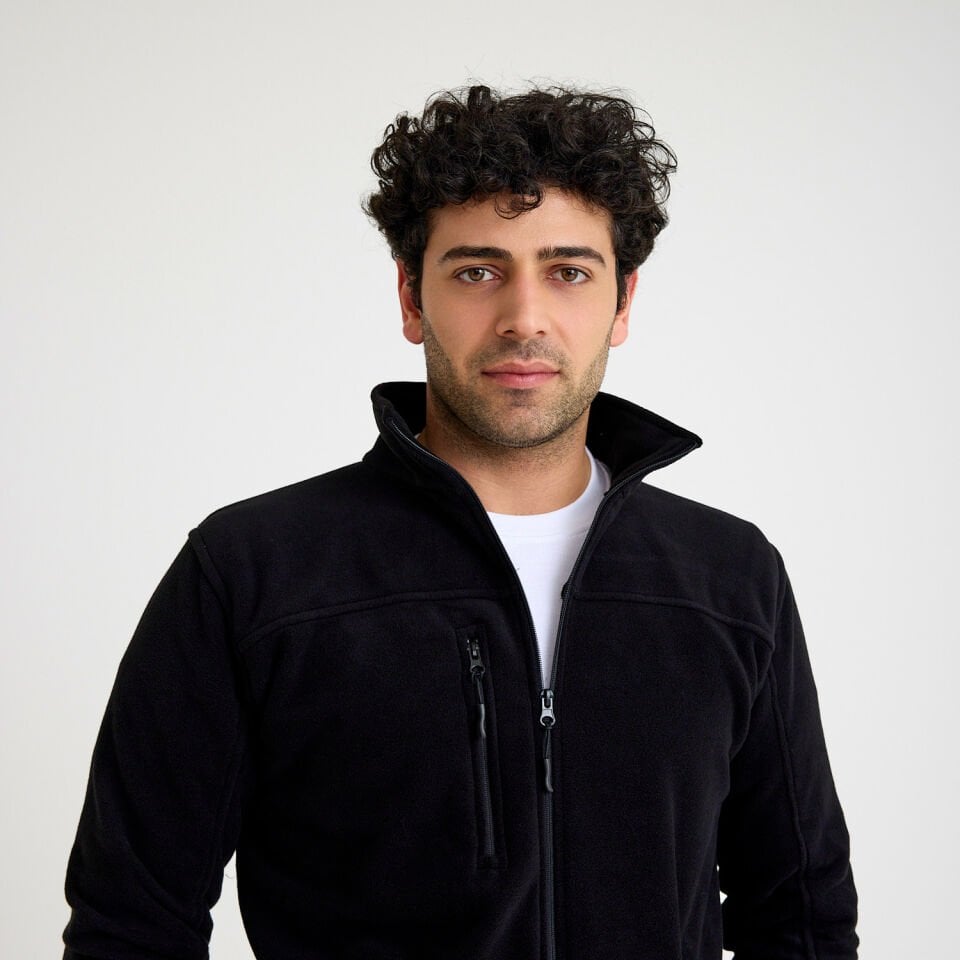 Siyah Dik Yaka Taktik Polar Mont