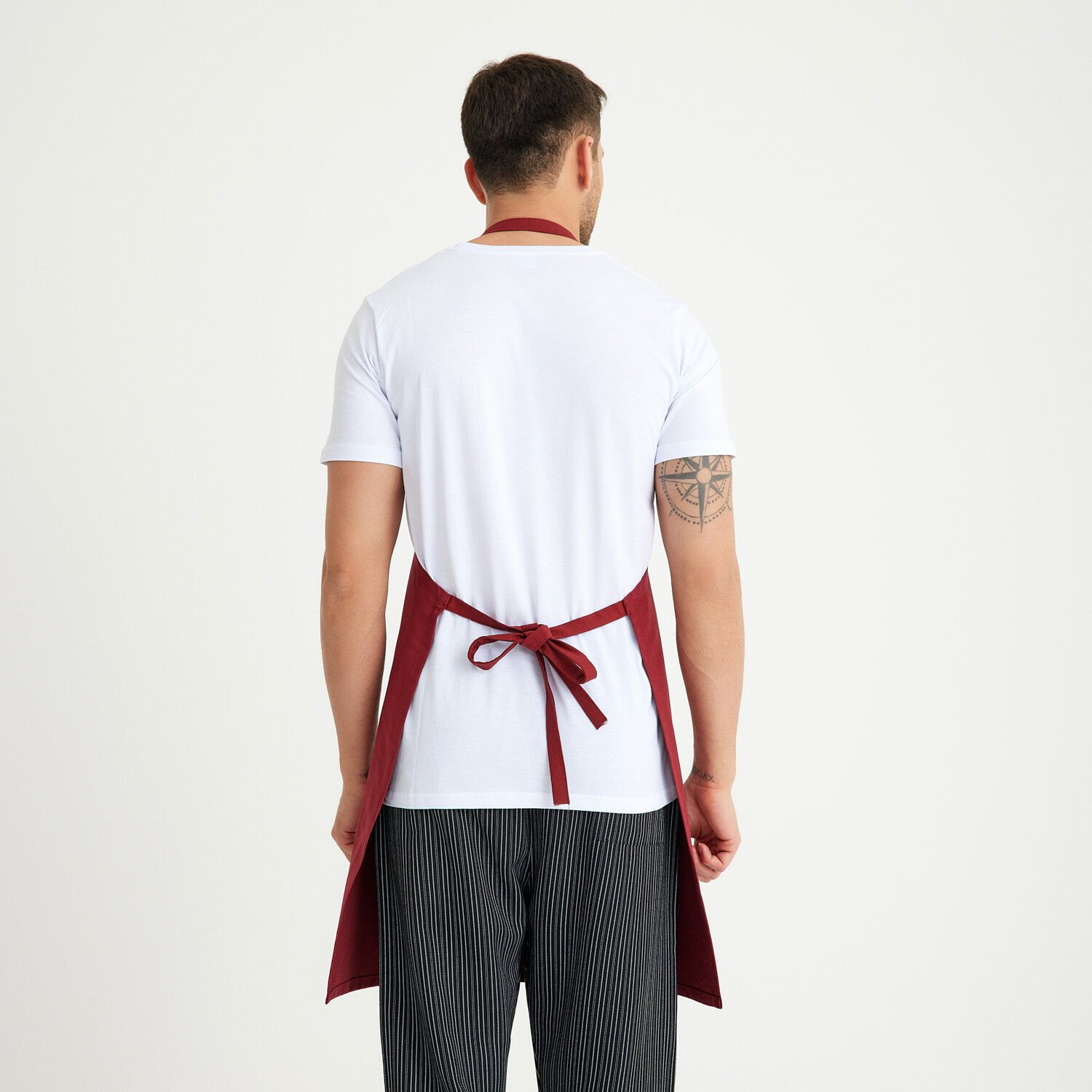 Cepli Askılı Önlük - Bordo