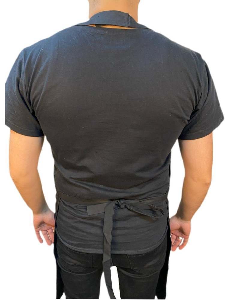 Siyah Düz Yelekli Önlük