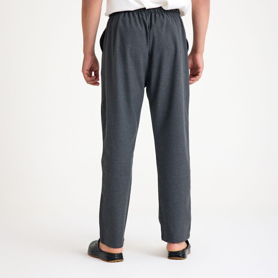 Likralı Lastikli Aşçı İş Pantolonu - Antrasit