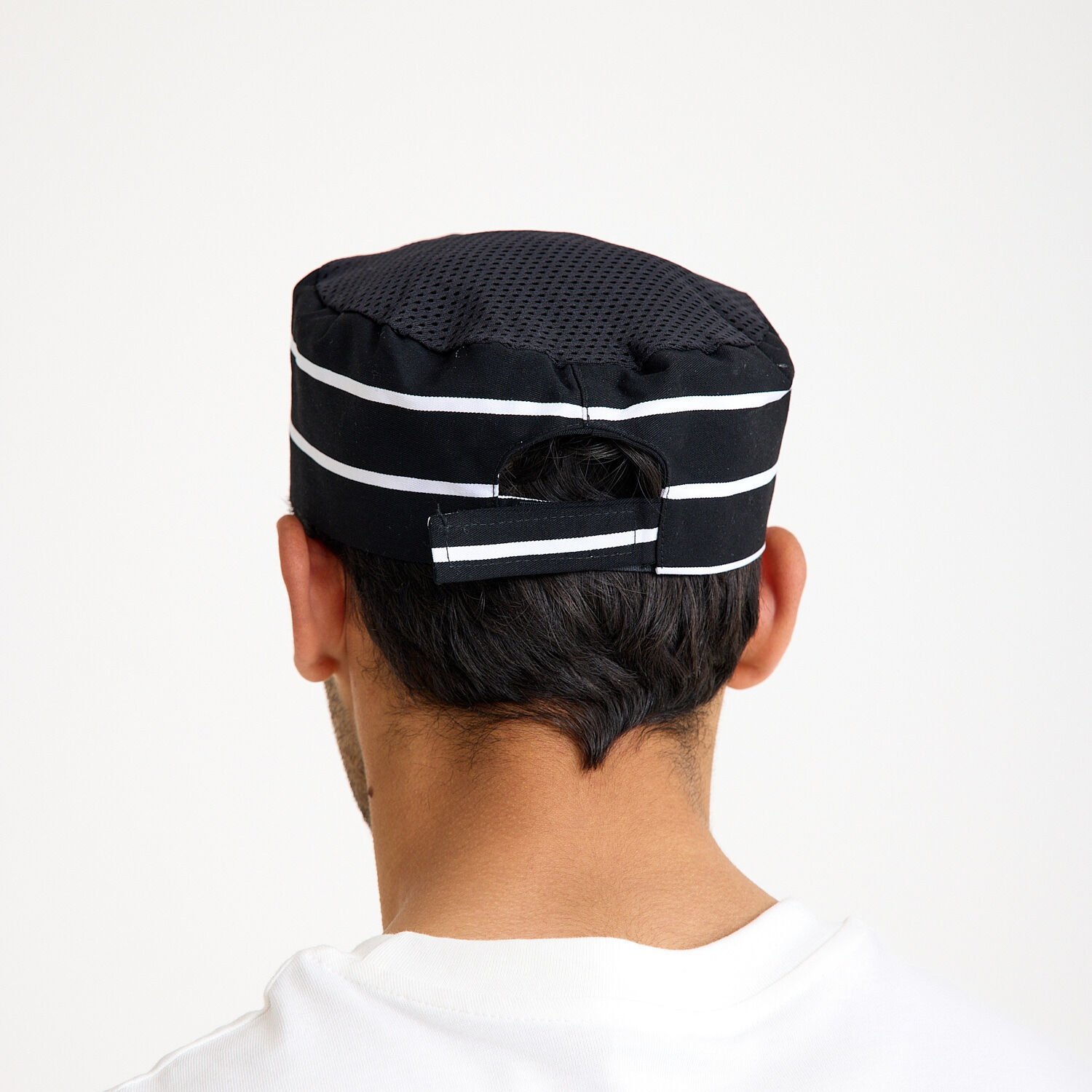 İtalyan Fileli Aşçı Şef Fesi - Lacivert