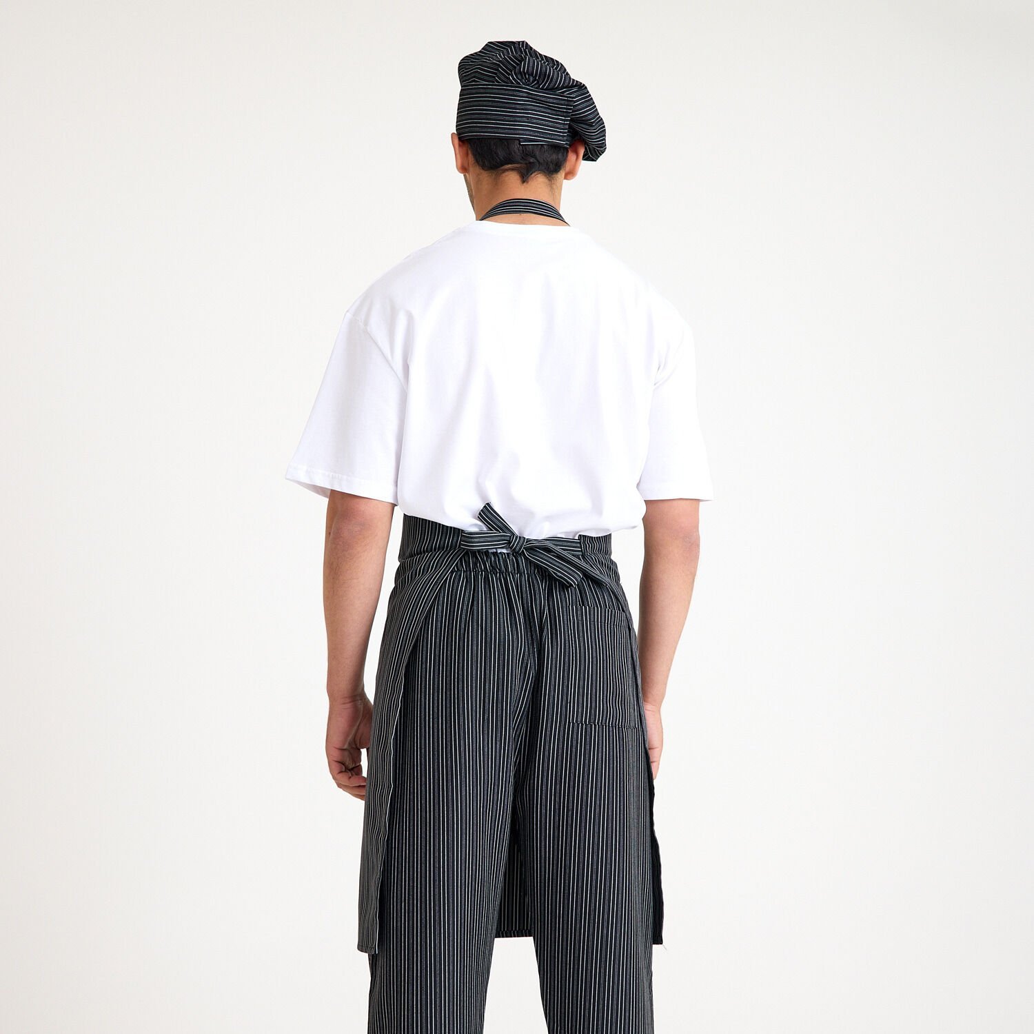 Siyah Çizgili Mantar Aşçı Kepi